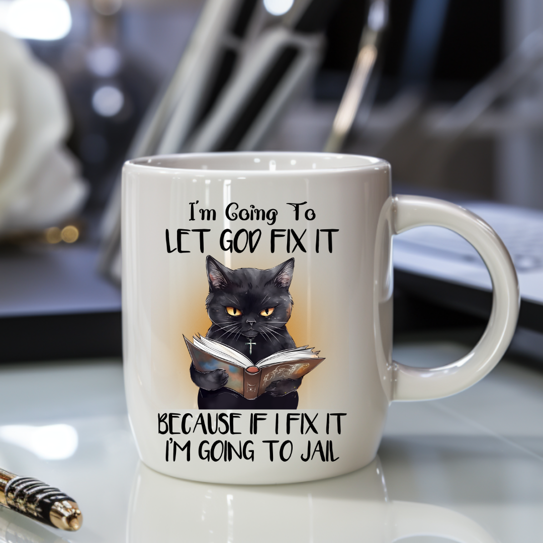"Let God Fix It" Inspirational Coffee Mug