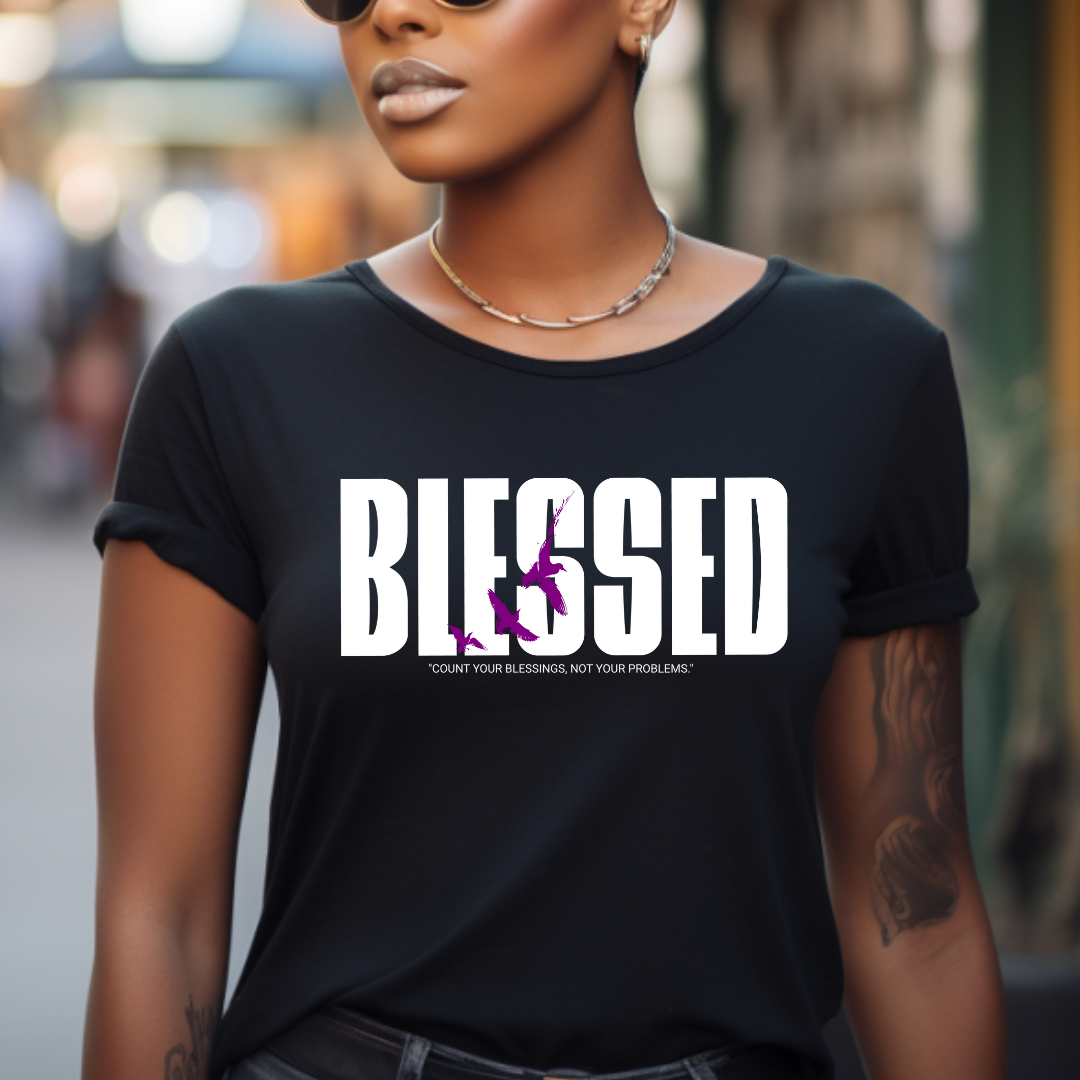 "Blessed" Faith-Inspired Short Sleeve T-shirt