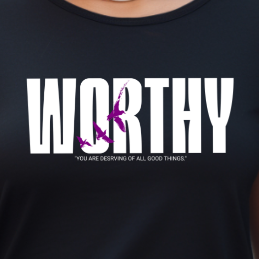 "Worthy" Faith-Inspired Short Sleeve T-Shirt