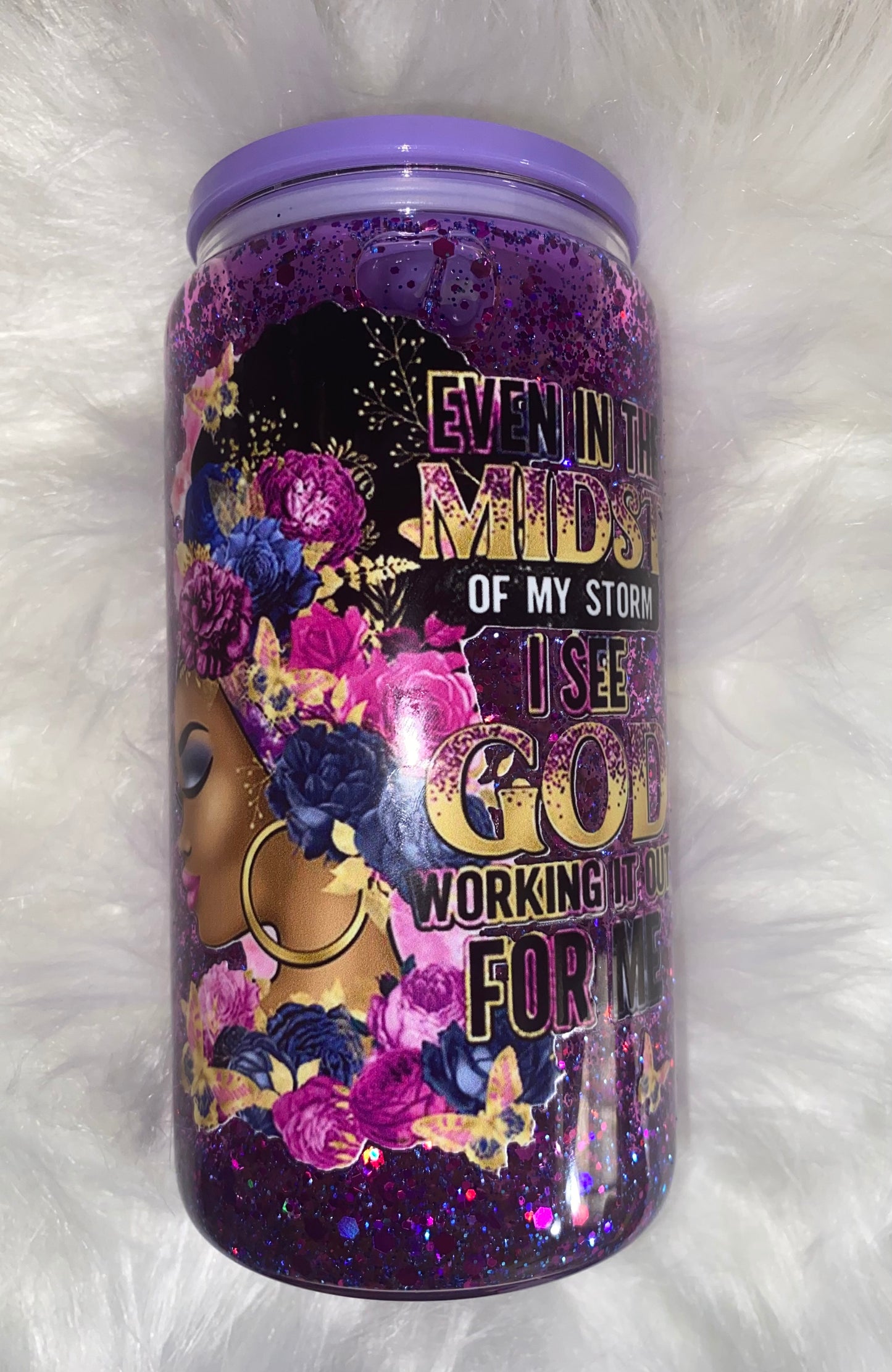 Even in the midst - 12oz glass cup