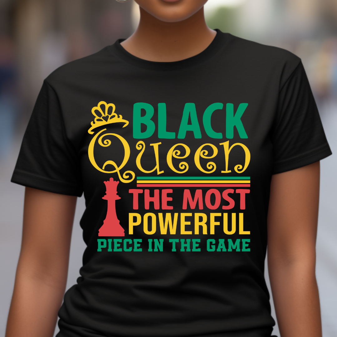 Black Queen- Faith-Inspired Short Sleeve T-Shirt
