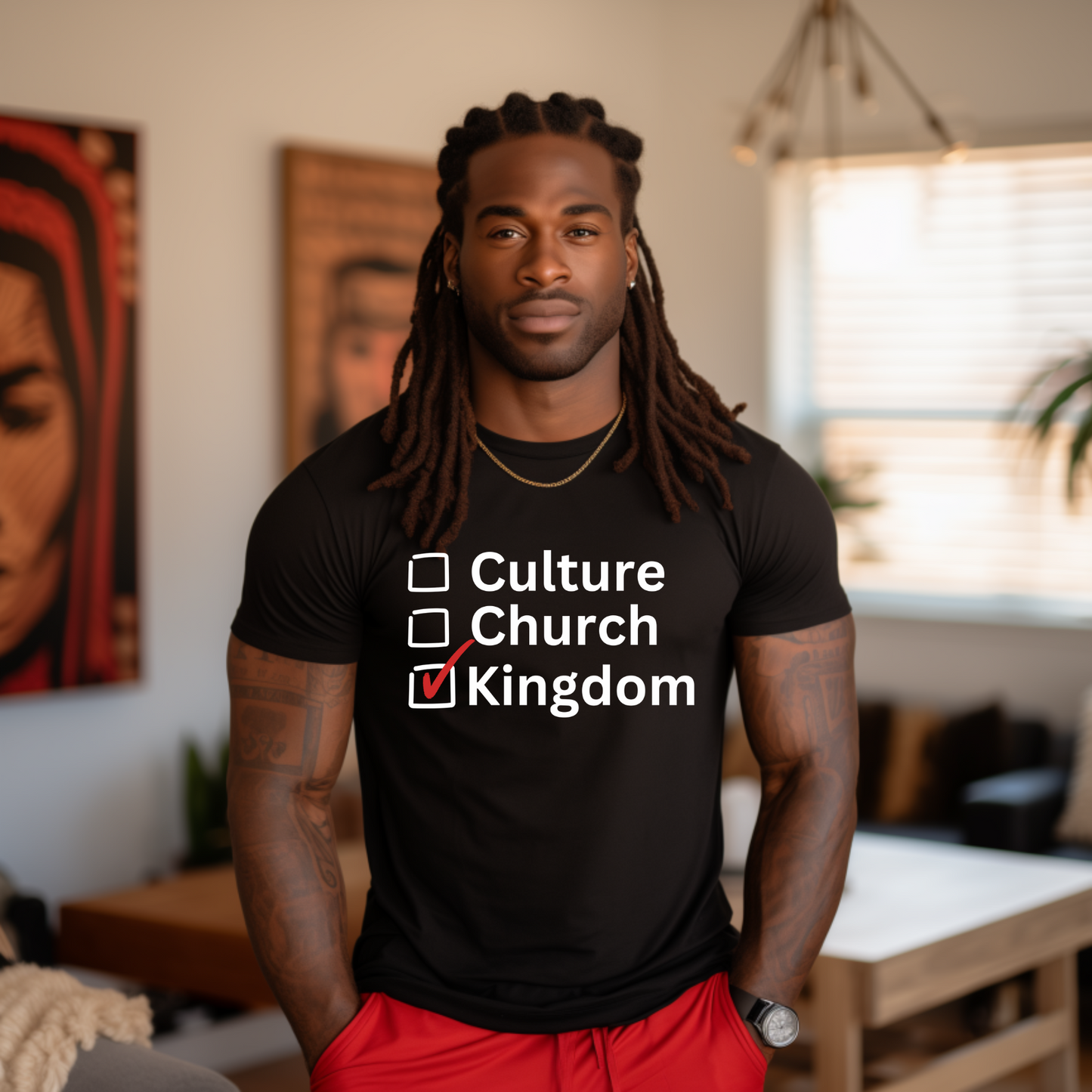 "Culture, Church, Kingdom" Faith-Inspired Short Sleeve Unisex t-shirt