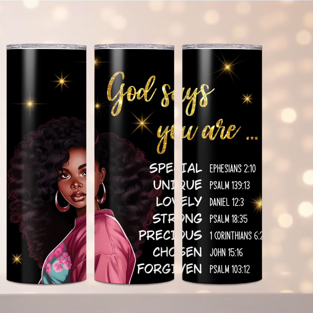 God Says - 20oz Double Walled Steel Tumbler