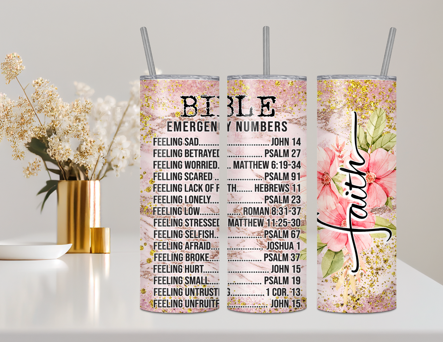 Faith - 20oz Double Walled Steel Tumbler