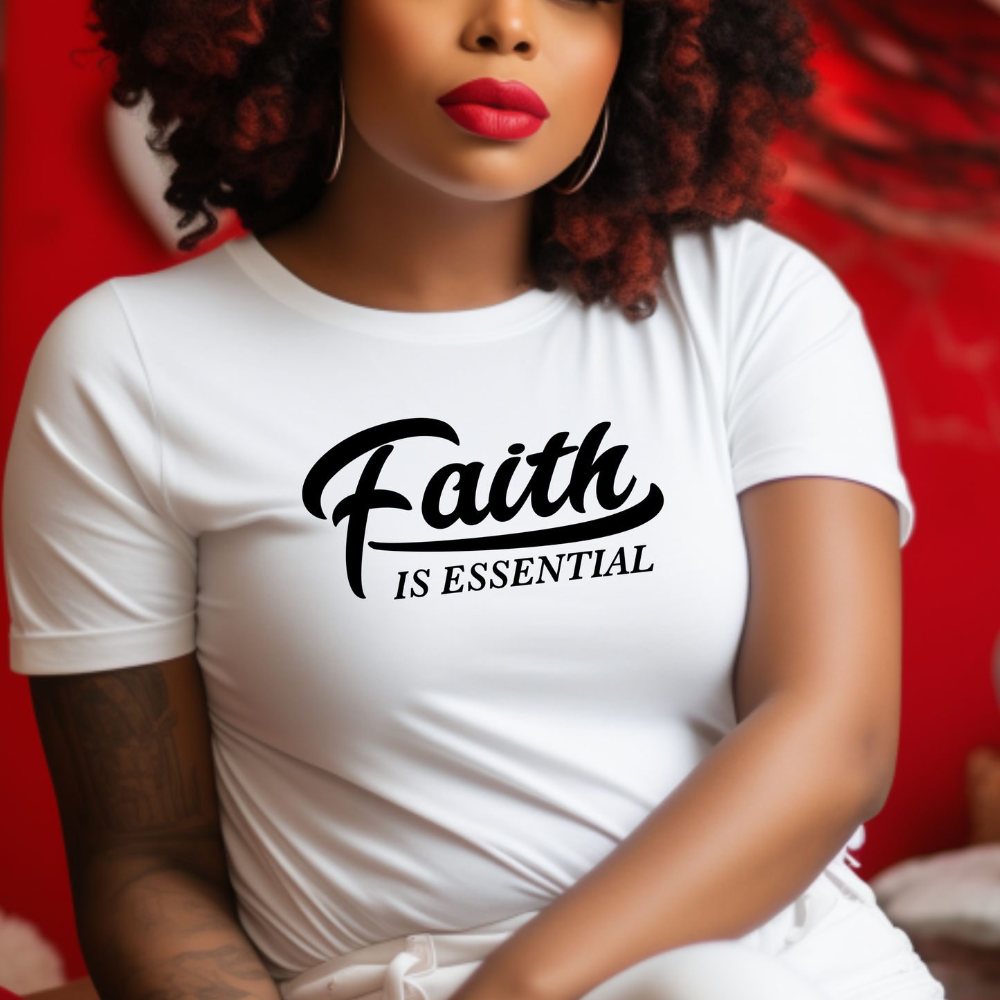 "Faith Is Essential" Faith-Inspired Short Sleeve Unisex T-shirt