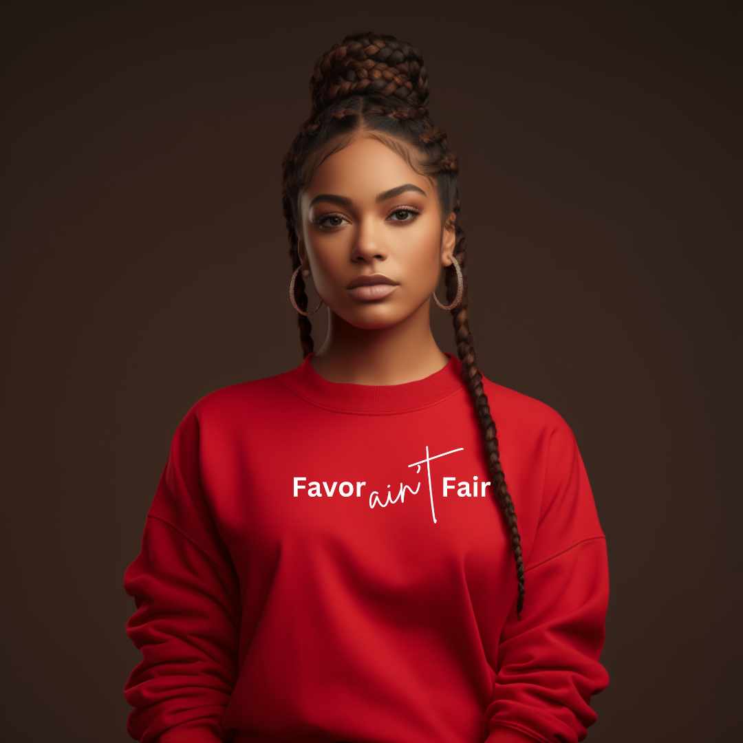"Favor ain't Fair" Faith-Based Crewneck