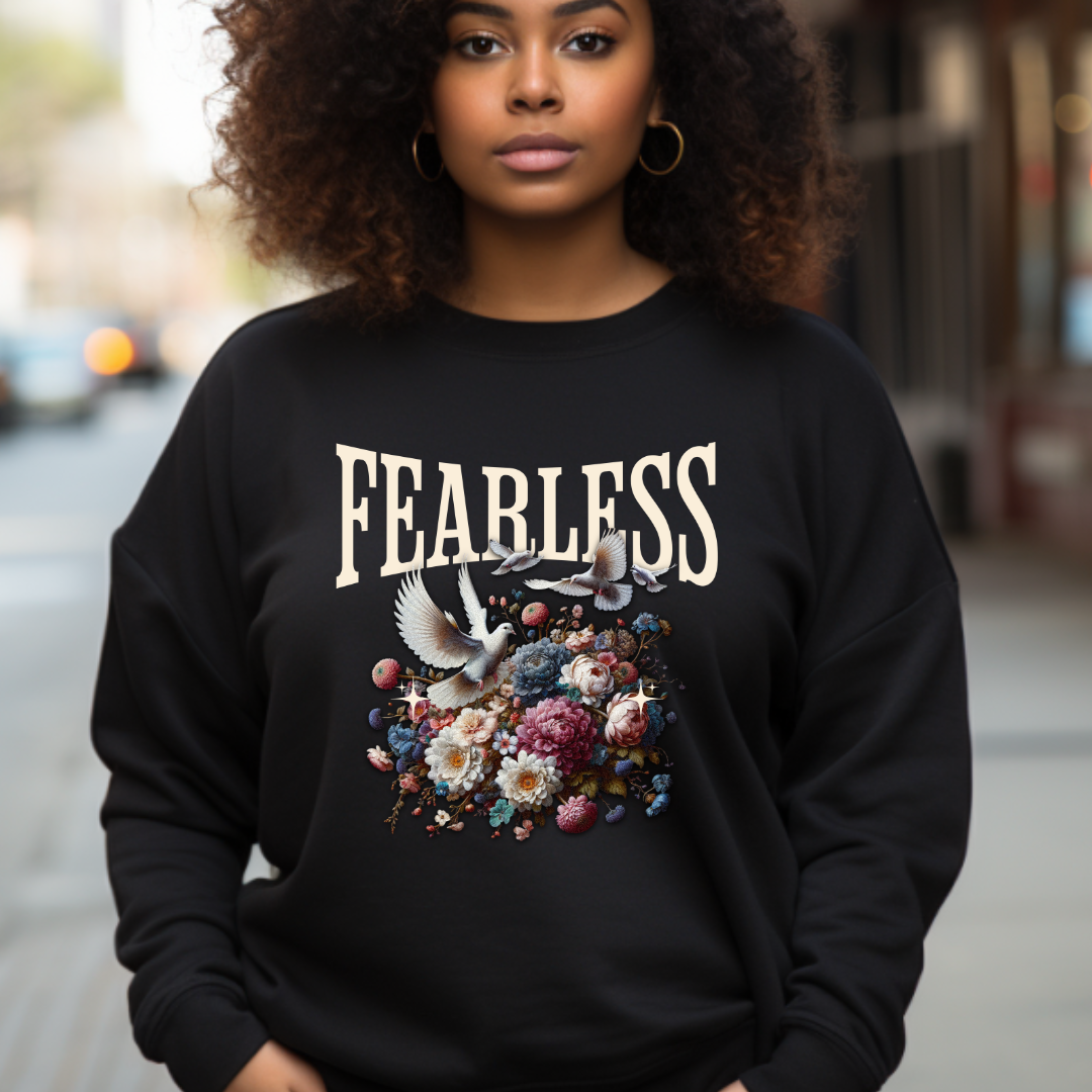 "Fearless" Faith-Based Crewneck