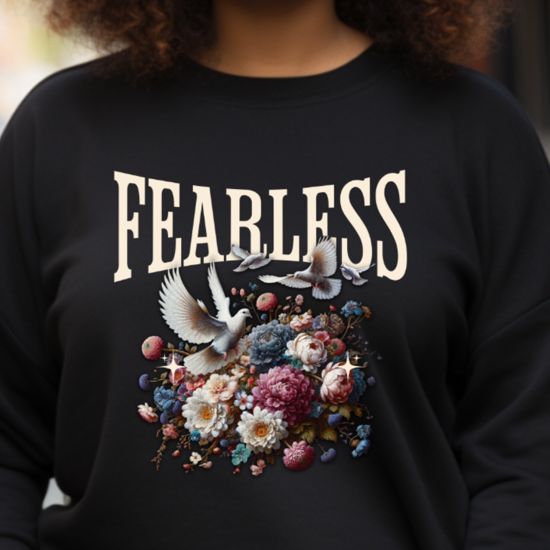 "Fearless" Faith-Based Crewneck