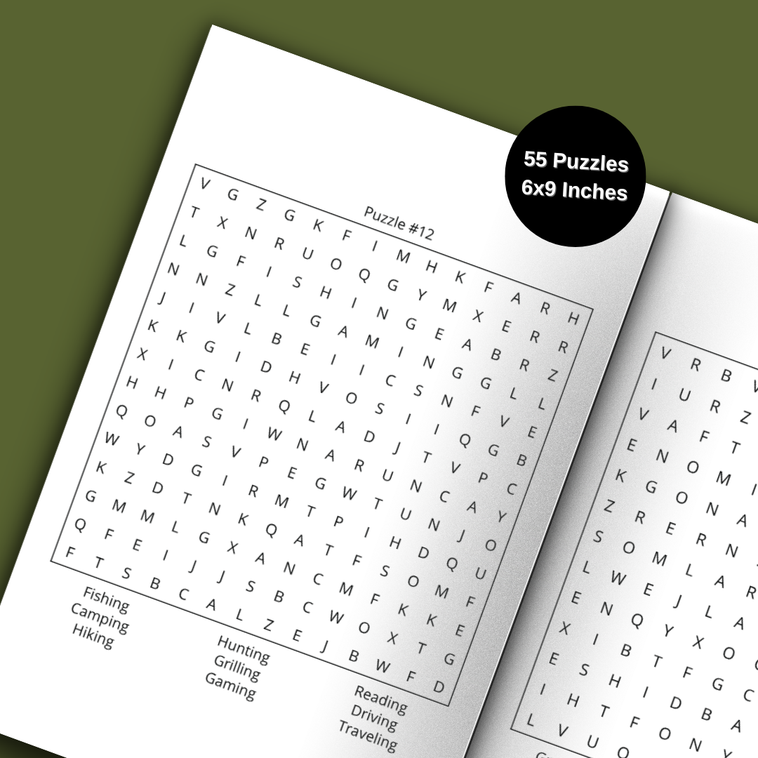 Men’s Word Search | 55 Brain-Boosting Puzzles | Fun, Inspiring, and Stress-Relieving Activity Book: Packed with Masculine Themes—Sports, Careers, Faith, Strength, Hobbies, and More