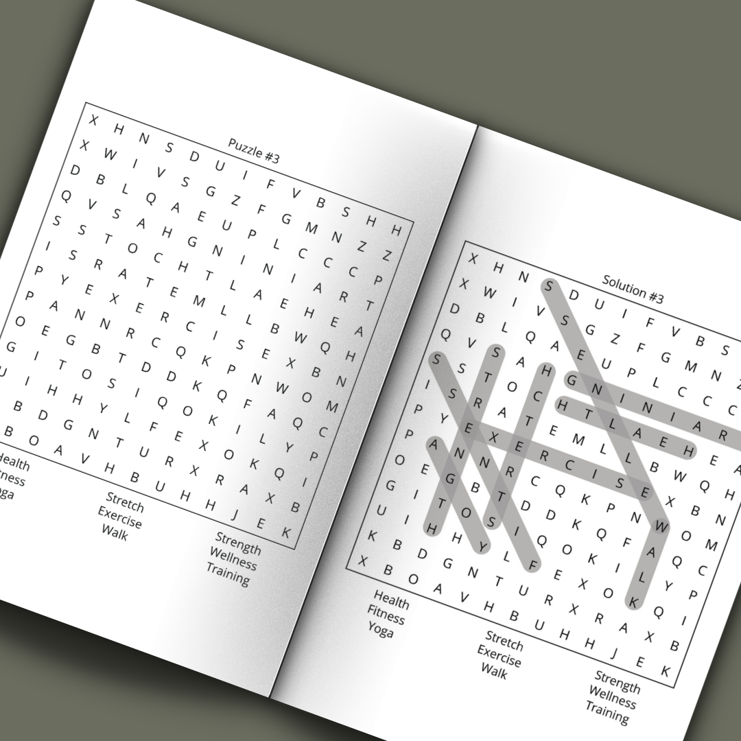 Self Care Word Search Puzzle Book | Puzzles for Mindfulness, Stress Relief, and Positive Thinking