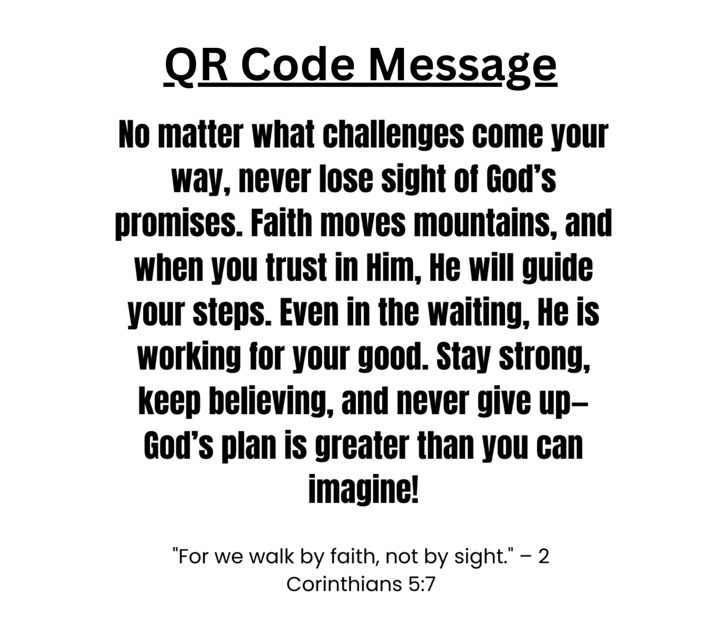 "Trust God. Period" Faith-Based QR Code T-Shirt