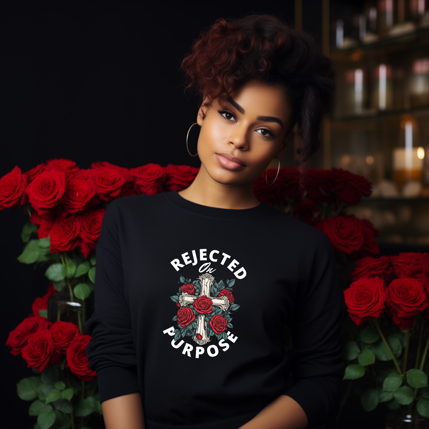 "Rejected On Purpose" Faith-Based Unisex Crewneck