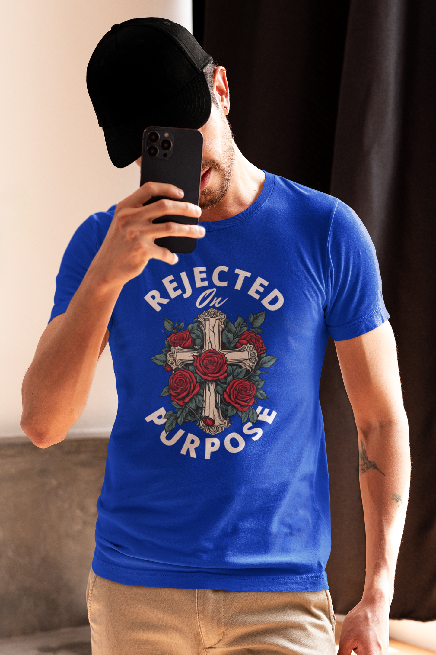 "Rejected On Purpose" Faith-Inspired Short Sleeve Unisex t-shirt