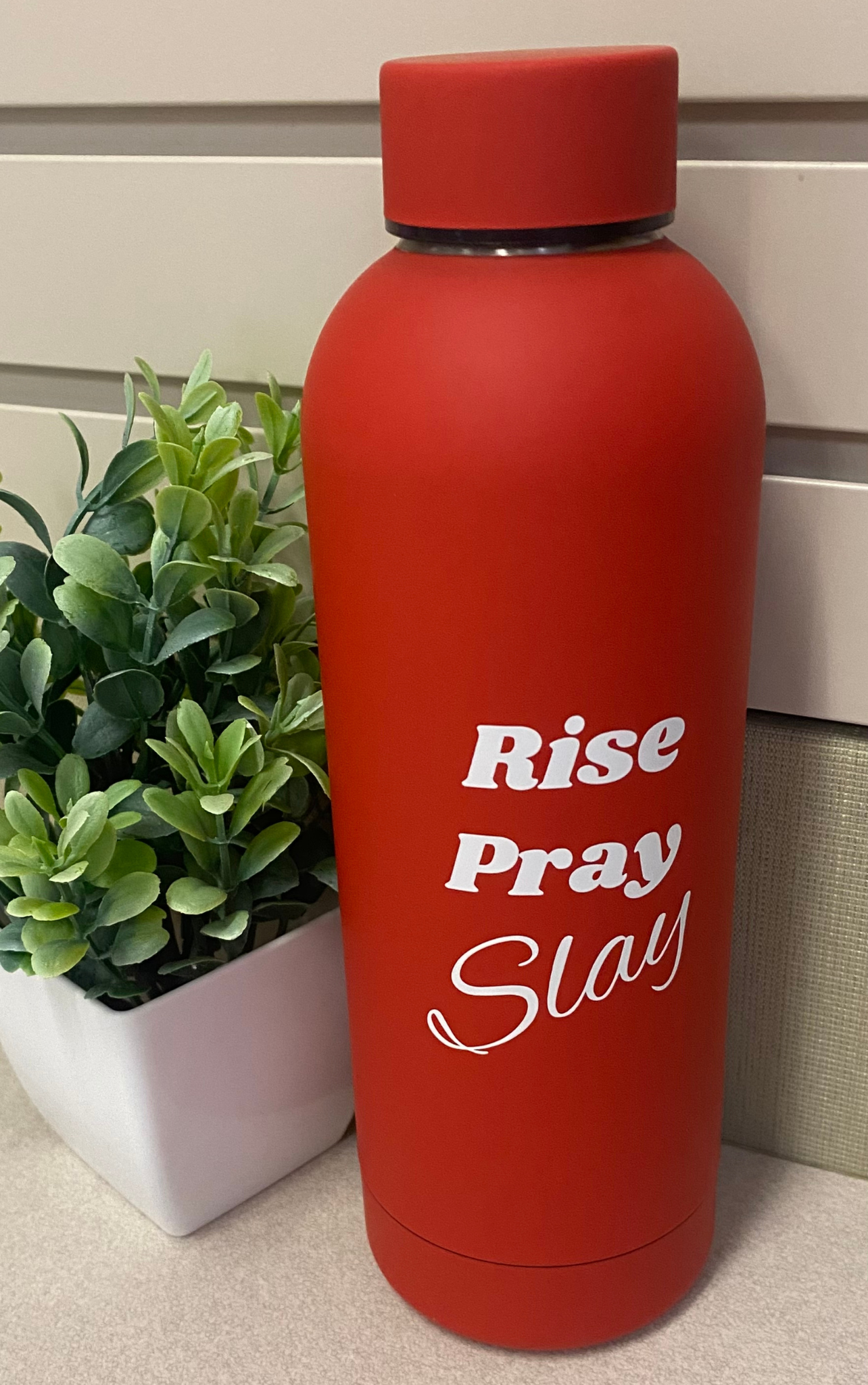"Rise, Pray, Slay" Faith-Based 500ml Water Bottle