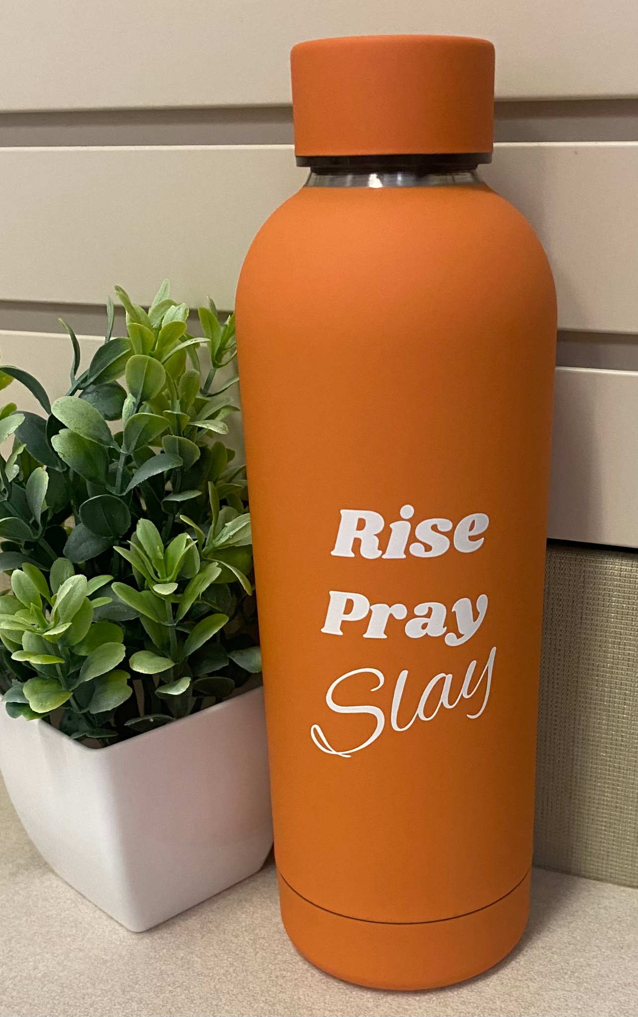 "Rise, Pray, Slay" Faith-Based 500ml Water Bottle