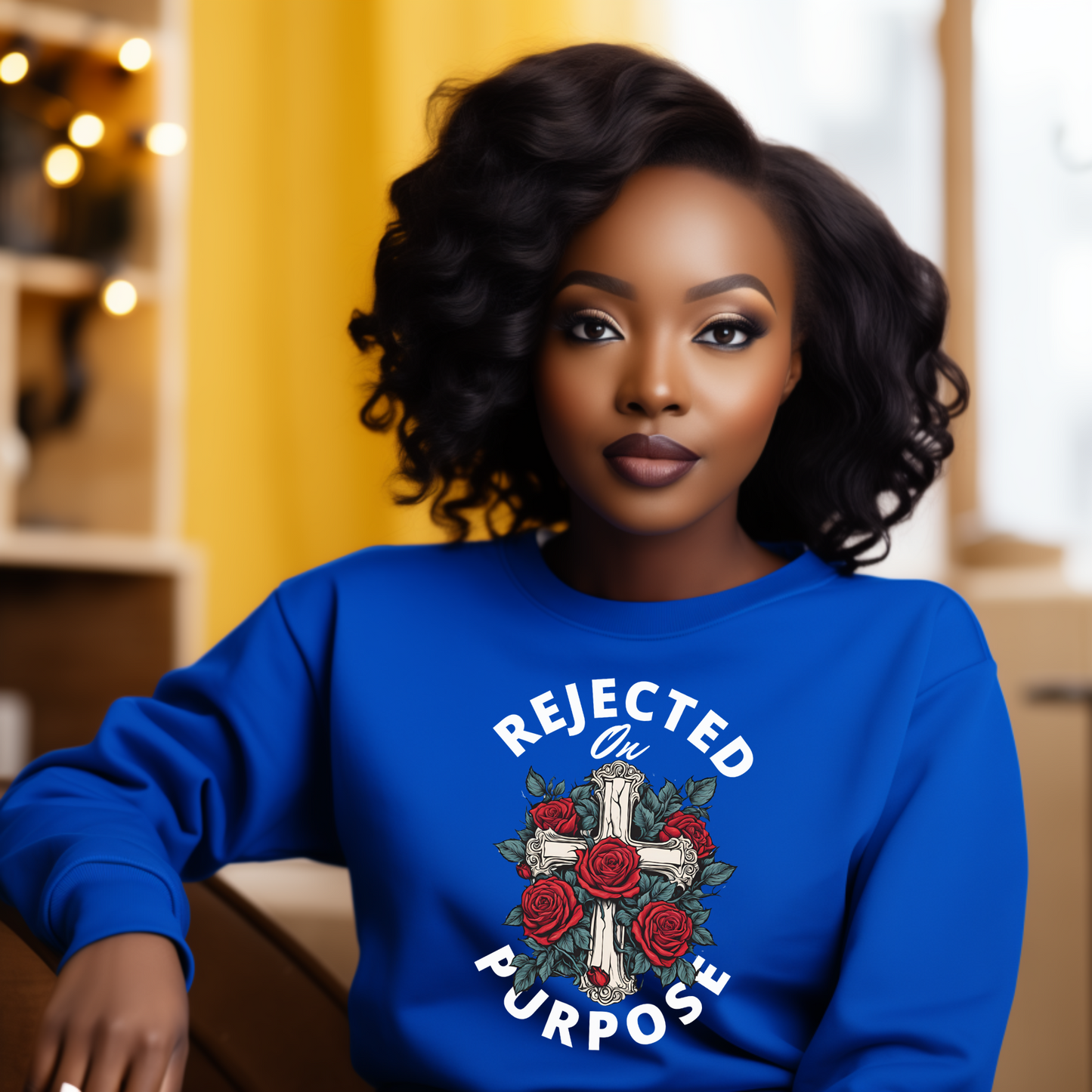 "Rejected On Purpose" Faith-Based Unisex Crewneck