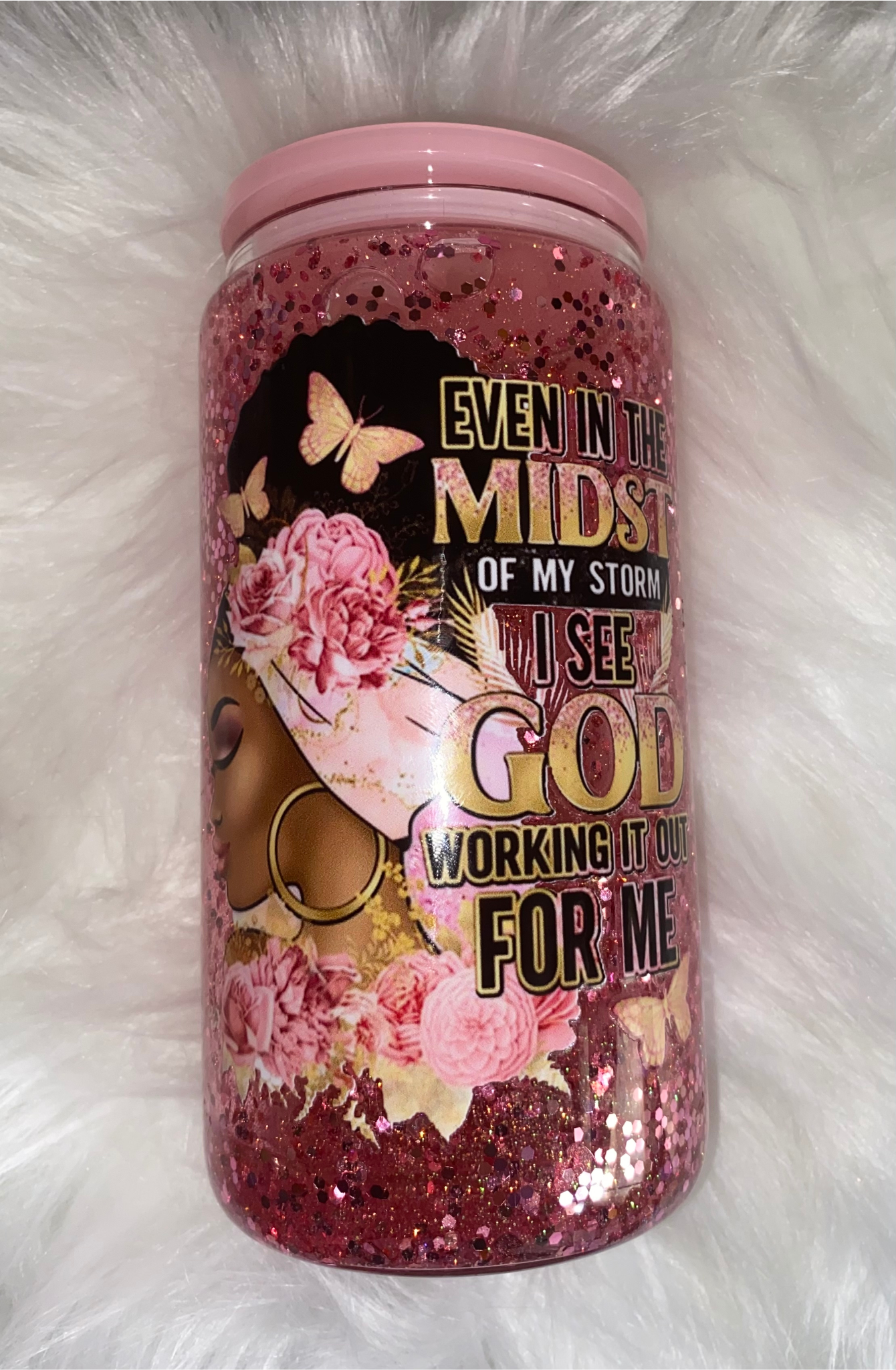 Even in the midst - 12oz glass cup