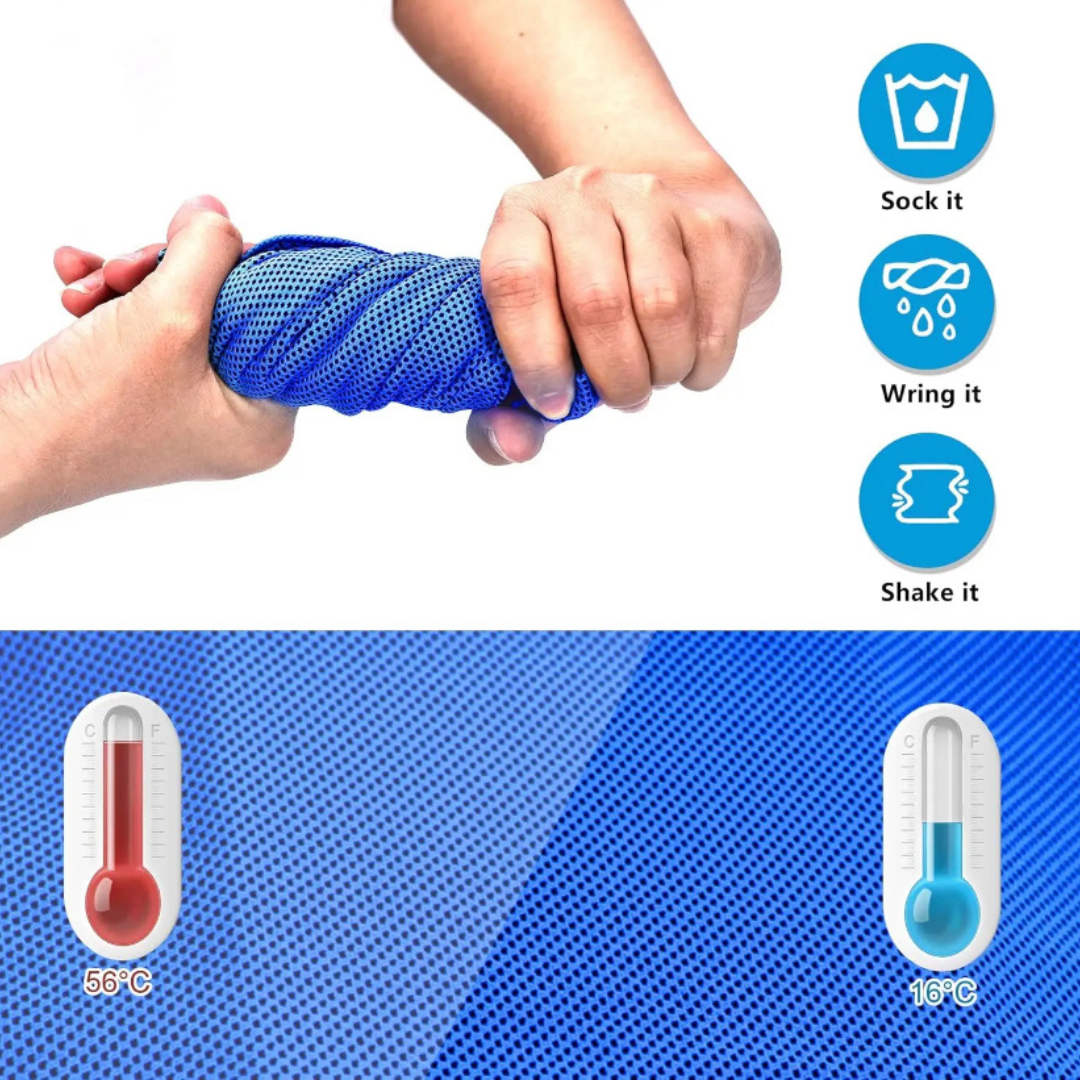 "Rise, Pray, Grind" Faith-Based Water Bottle & Cooling Towel Set