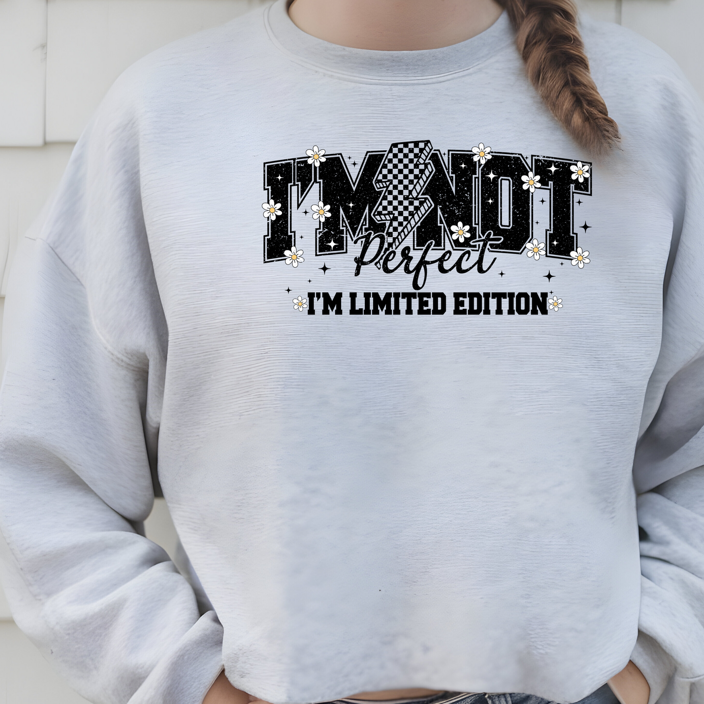 "I'm Not Perfect" Faith-Based Crewneck