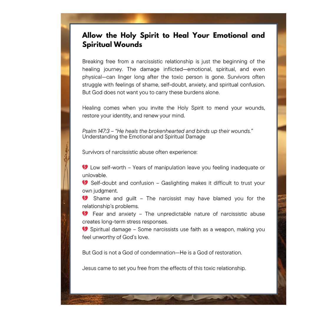 Overcoming Narcissistic Relationships with God's Word: A Biblical Digital Devotional