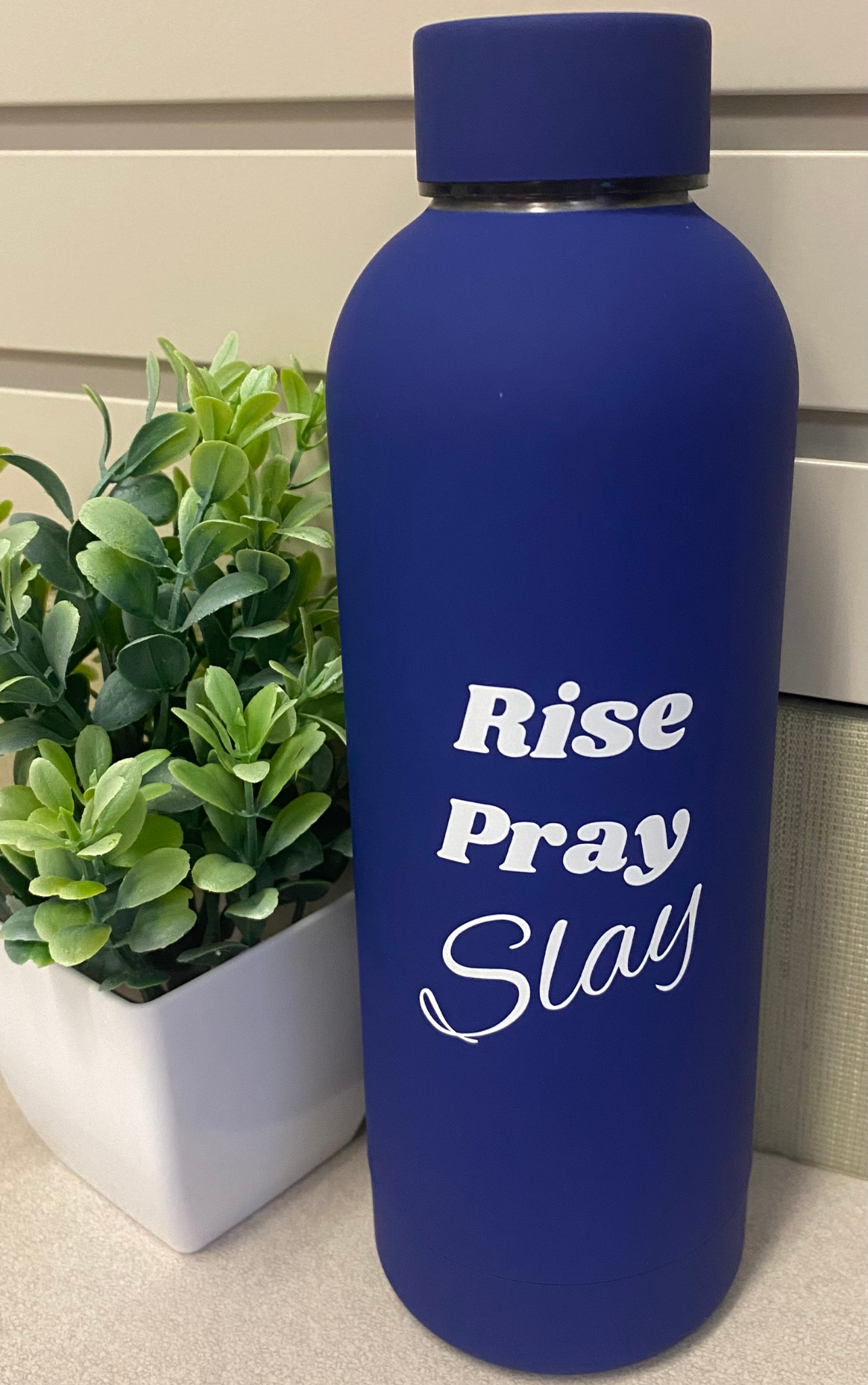 "Rise, Pray, Slay" Faith-Based 500ml Water Bottle