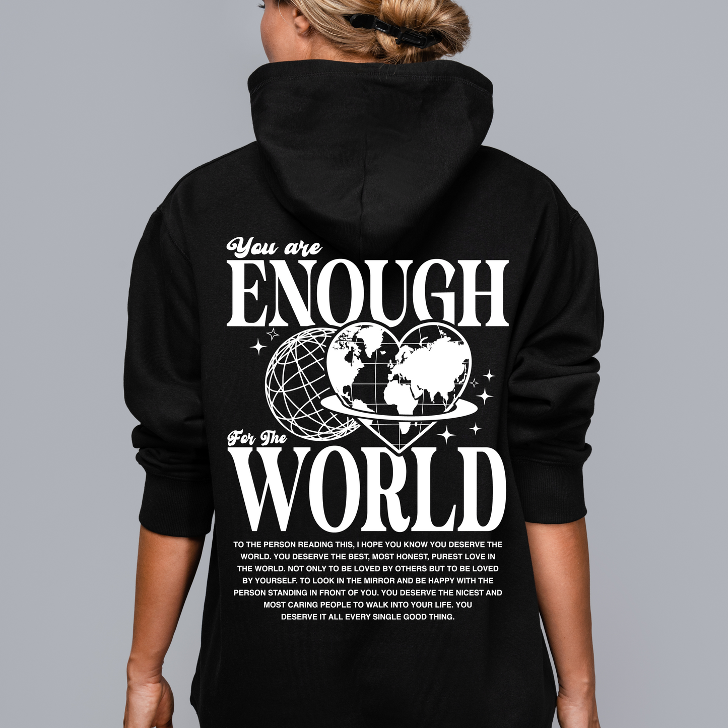 "You Are Enough" Faith-Based Hoodie