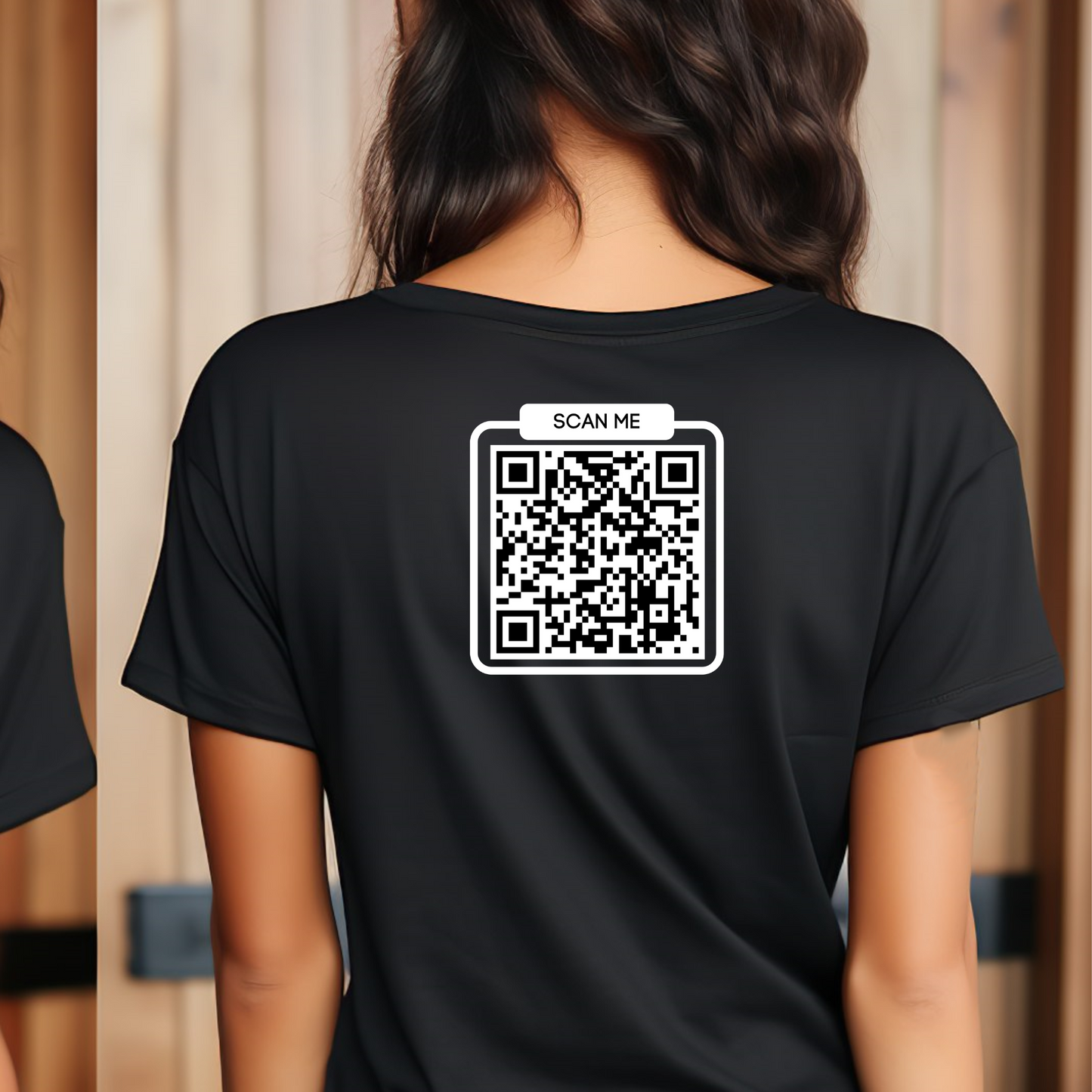 Faith-Based QR Code T-Shirt "you are enough"