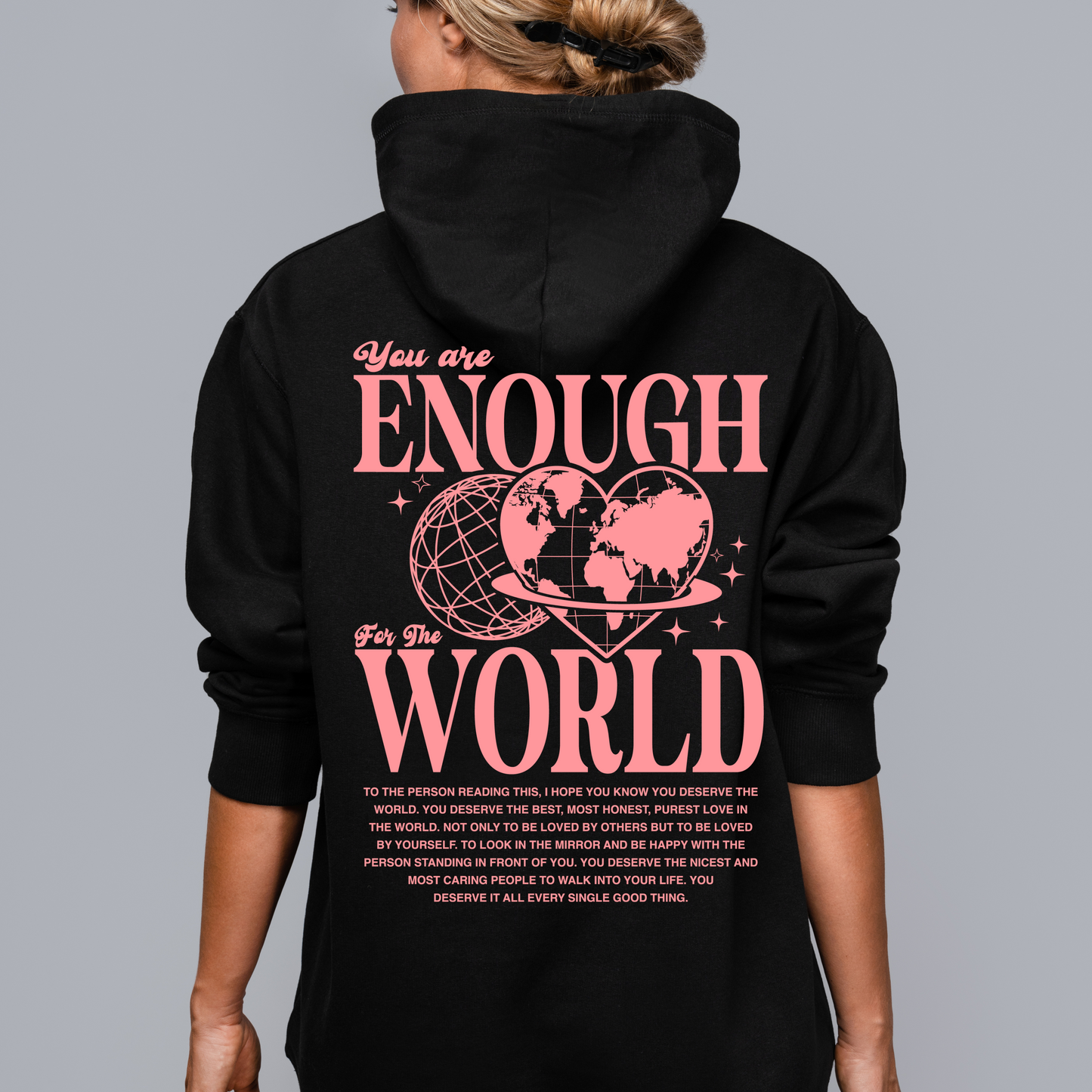"You Are Enough" Faith-Based Hoodie