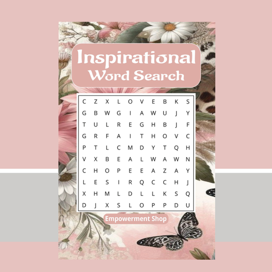 Inspirational Word Search Puzzle Book: Positive Word Search Puzzles for Stress Relief, Mindfulness, and Daily Motivation