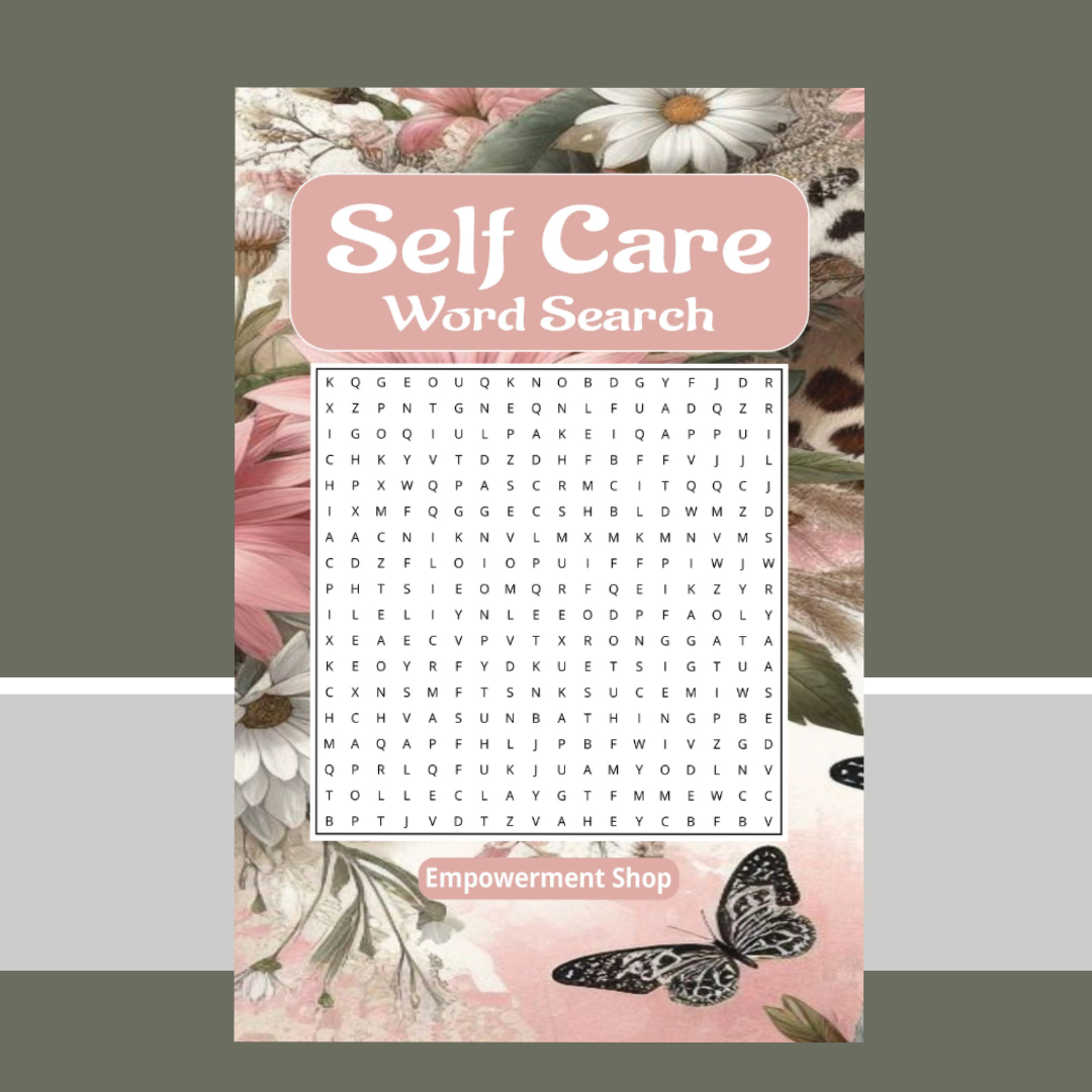 Self Care Word Search Puzzle Book | Puzzles for Mindfulness, Stress Relief, and Positive Thinking