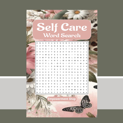 Self Care Word Search Puzzle Book | Puzzles for Mindfulness, Stress Relief, and Positive Thinking