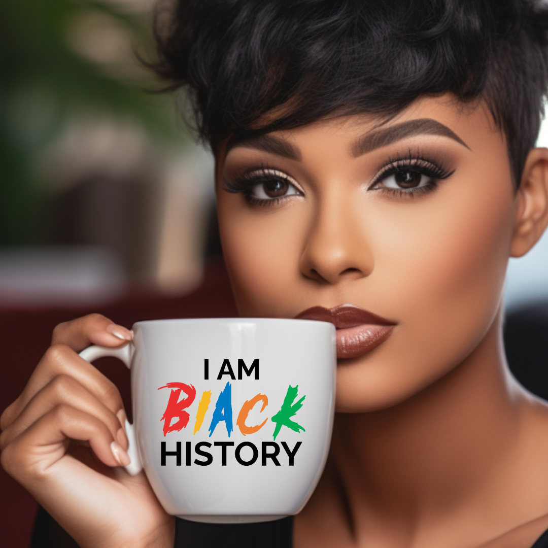 Inspirational Coffee Mug "I Am Black History"