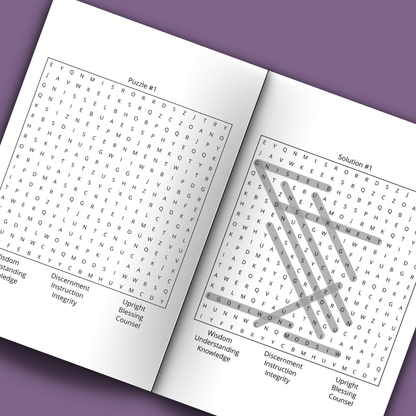 Bible Word Search Puzzle Book for Women | Highlighting the Wisdom of Proverbs, the Loyalty of Ruth, and the Courage of Esther