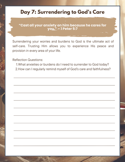 7 Day Devotional-Self-Care